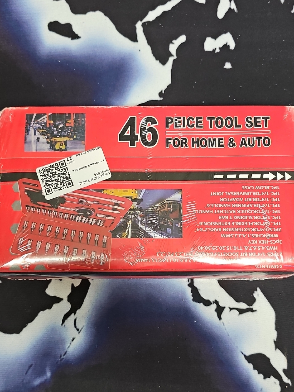 46pc Mechanic Tool Set w/ Ratchet & Sockets – Brand New